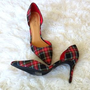 Plaid Heels